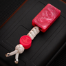 K Plate / Amaryllis Red + Glow Pink Smiley
