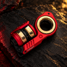 Aluminum black&red + Titanium rotor + Polished Mokume (4parts)