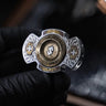 Stainless Steel + Brass engraving