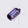 Flowing Light - Zirconium Purple  (8 Glass beads included)